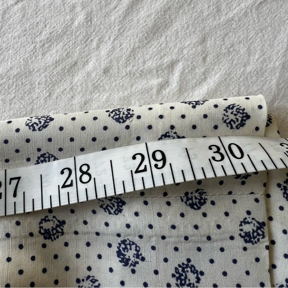 Vintage Union Made JH Collectibles White and Blue Floral Maxi Skirt - Picture 11 of 14